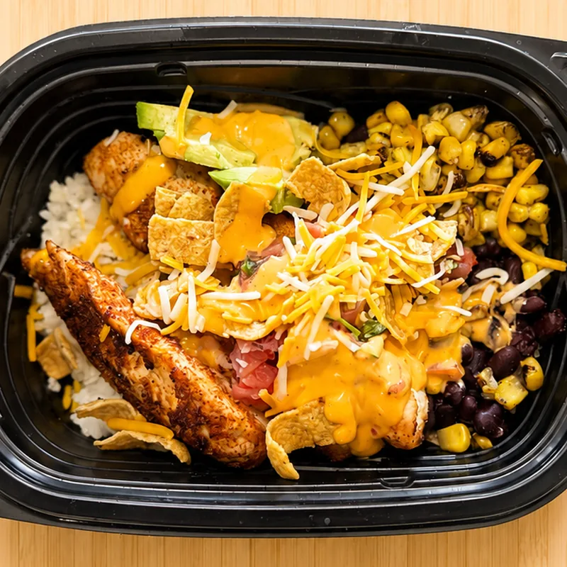 Southwest Buffalo Power Bowl, cooked and plated